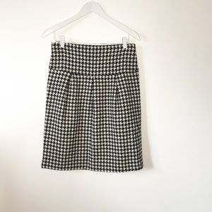 H&M WOOL HOUNDSTOOTH SKIRT